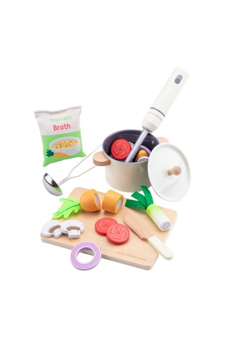 Voorbereiding soep van Hout Play Food - Vanaf 24 Maanden