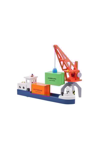 Houten kraancontainerhouder - Vanaf 3 Jaar