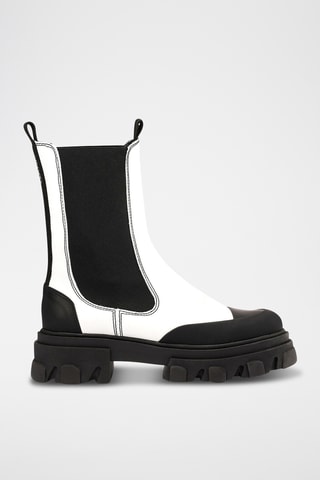 Botins em couro - Cru