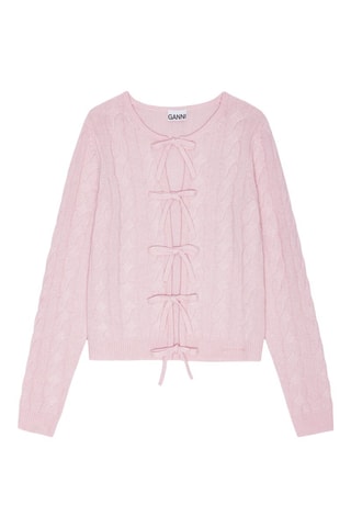 Camisola em lã merino e caxemira - Rosa-claro