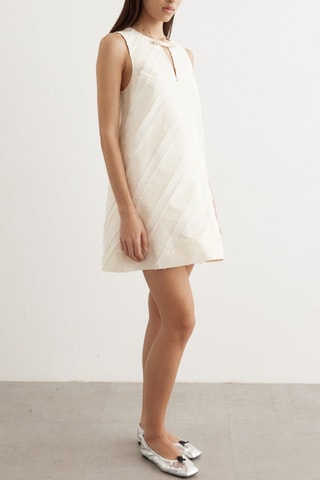 Vestido trapézio - Cru