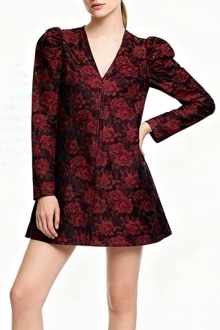 Robe trapèze - Rouge