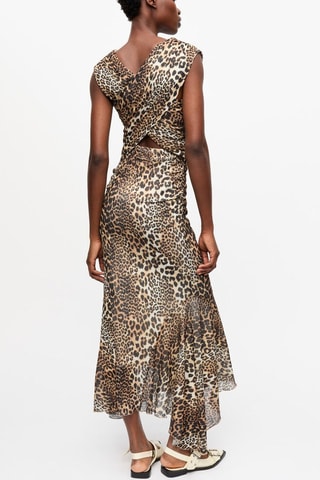 Vestido drapeado - Bege