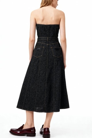 Vestido caicai em algodão biológico - Preto