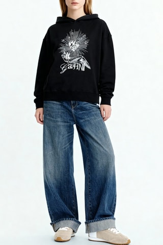 Sweat em algodão biológico - Preto