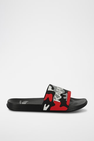 Claquettes Dorale - Gris et rouge