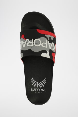 Claquettes Dorale - Gris et rouge