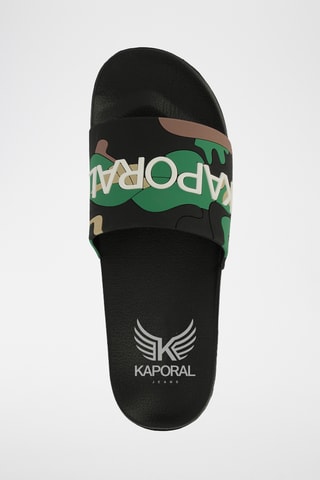 Claquettes Dorale - Kaki et marron