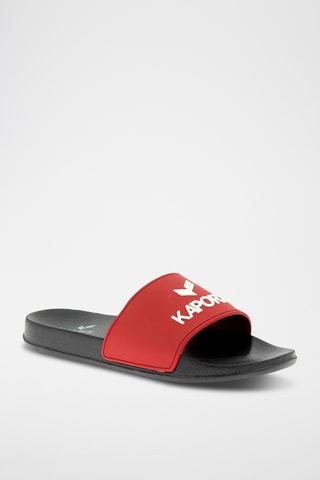 Claquettes Baporal - Noir et rouge