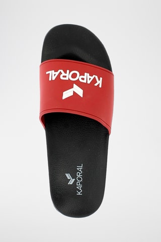 Claquettes Baporal - Noir et rouge