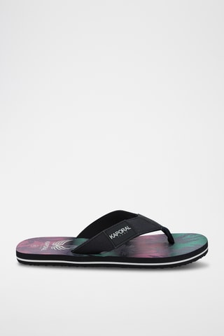 Tongs Bamao - Bleu et rose