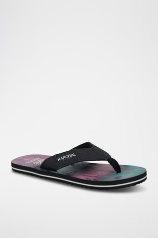 Tongs Bamao - Bleu et rose