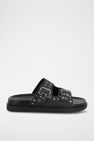 Mules en cuir Jaddie - Bleu