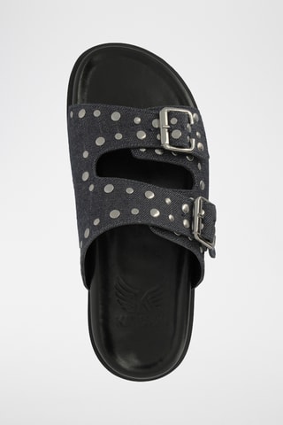 Mules en cuir Jaddie - Bleu