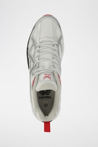 Baskets Adril - Gris et rouge