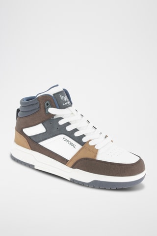 Baskets montantes Badhigh - Blanc et bleu