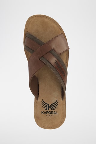 Mules en cuir Janel - Marron