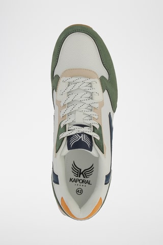 Baskets Amiro - Blanc et kaki