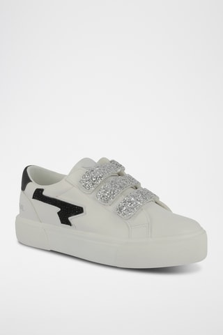 Baskets plateformes Cley - Blanc et noir