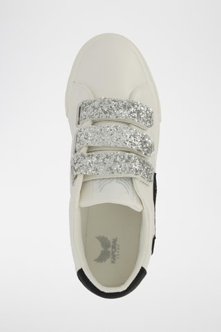 Baskets plateformes Cley - Blanc et noir