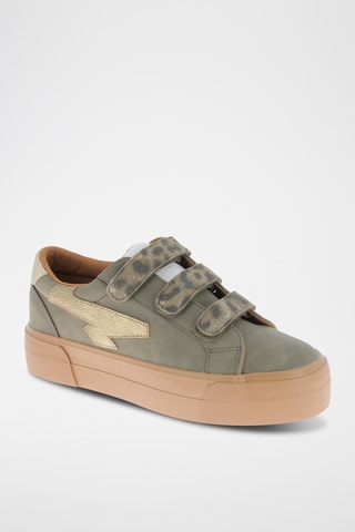 Baskets plateformes Cley - Kaki