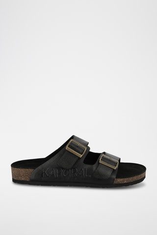 Mules en cuir Jimmy - Noir