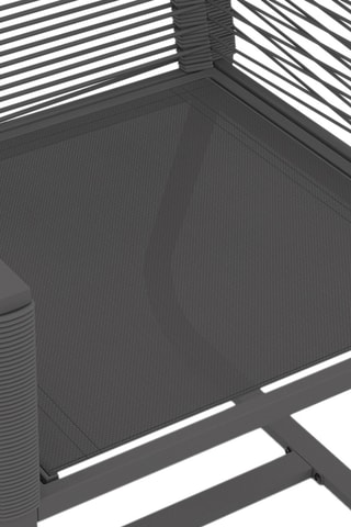 Set da giardino Varna - 6 posti - Piano in vetro temprato