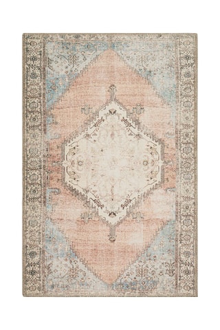 Tapis Carry - Bleu et rose