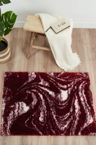 Tapis Oslo - Rouge et blanc