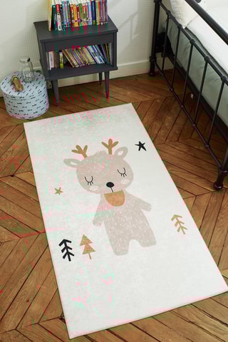 Tapis Happy 743 - Crème et taupe