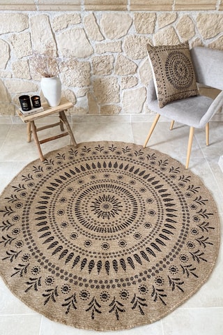 Tapis Nature - Beige et noir