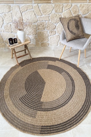 Tapis Nature - Beige et noir