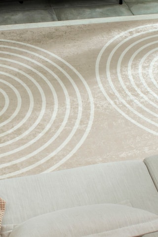 Tapis Grege - Beige et blanc