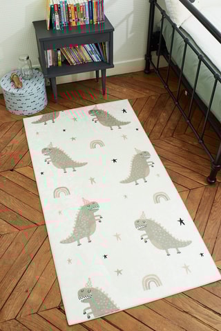 Tapis Happy - Blanc et vert