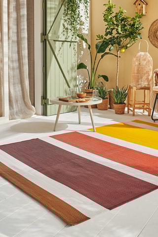 Tapis Capri - Orange et rouge
