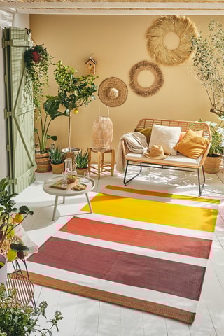 Tapis Capri - Orange et rouge