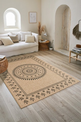 Tapis Nature - Beige et noir