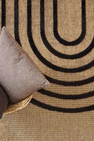 Tapis PalmaBeige et noir