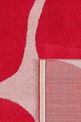 Tapis Groovy - Rouge et blanc