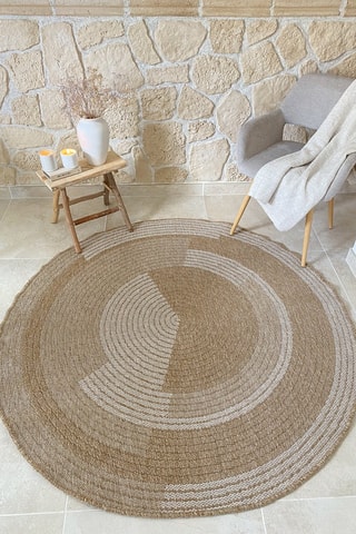 Tapis Nature - Beige et blanc
