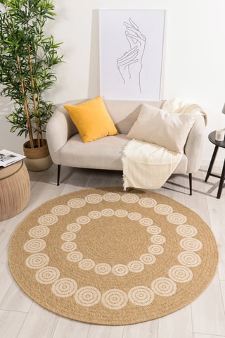 Tapis Nature - Beige et blanc