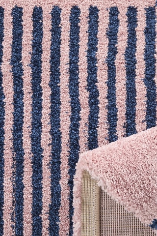 Tapis Groovy - Rose et bleu