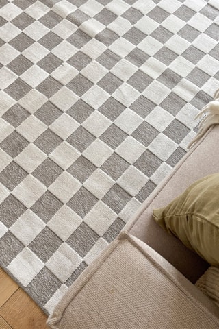 Tapis Garden - Gris et blanc