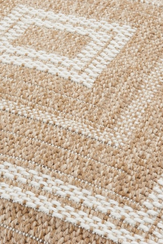 Housse de coussin Nature 8863 Blanc  et beige