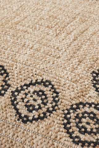 Housse de coussin Nature 8868 - Noir et beige