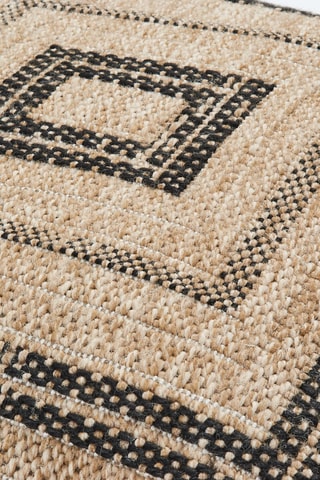 Housse de coussin Nature 8863 - Noir et beige