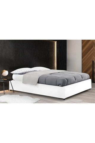 Cama com arrumação em madeira com sommier Otto - Área de deitar 140 x 190 cm