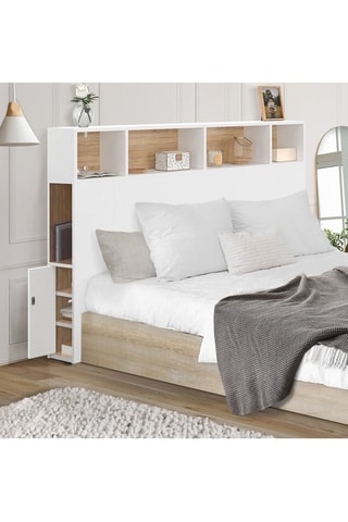 Cabeceira de cama com arrumações Léo - 145 x 105 x 20 cm