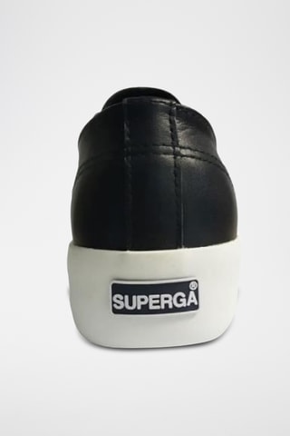 Baskets plateformes en cuir - Noir