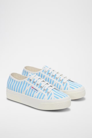 Baskets 2740 STRIPES PRINT - Bleu